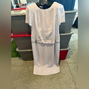 Elegant White Embroidered Dress p40